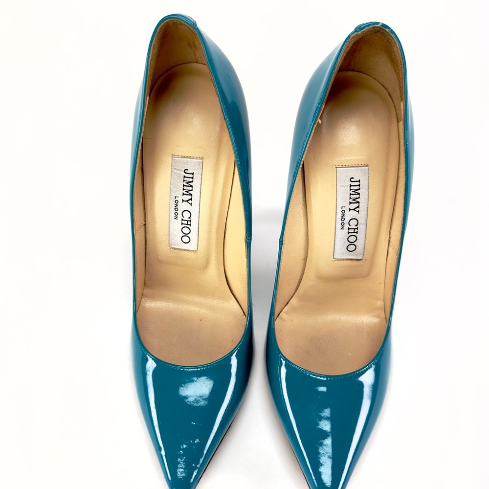 Jimmy Choo pumps in beautifully aqua/turquoise!! - Picture 2 of 7